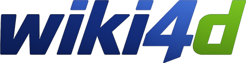 Logo wiki4d platform hiburan online Indonesia